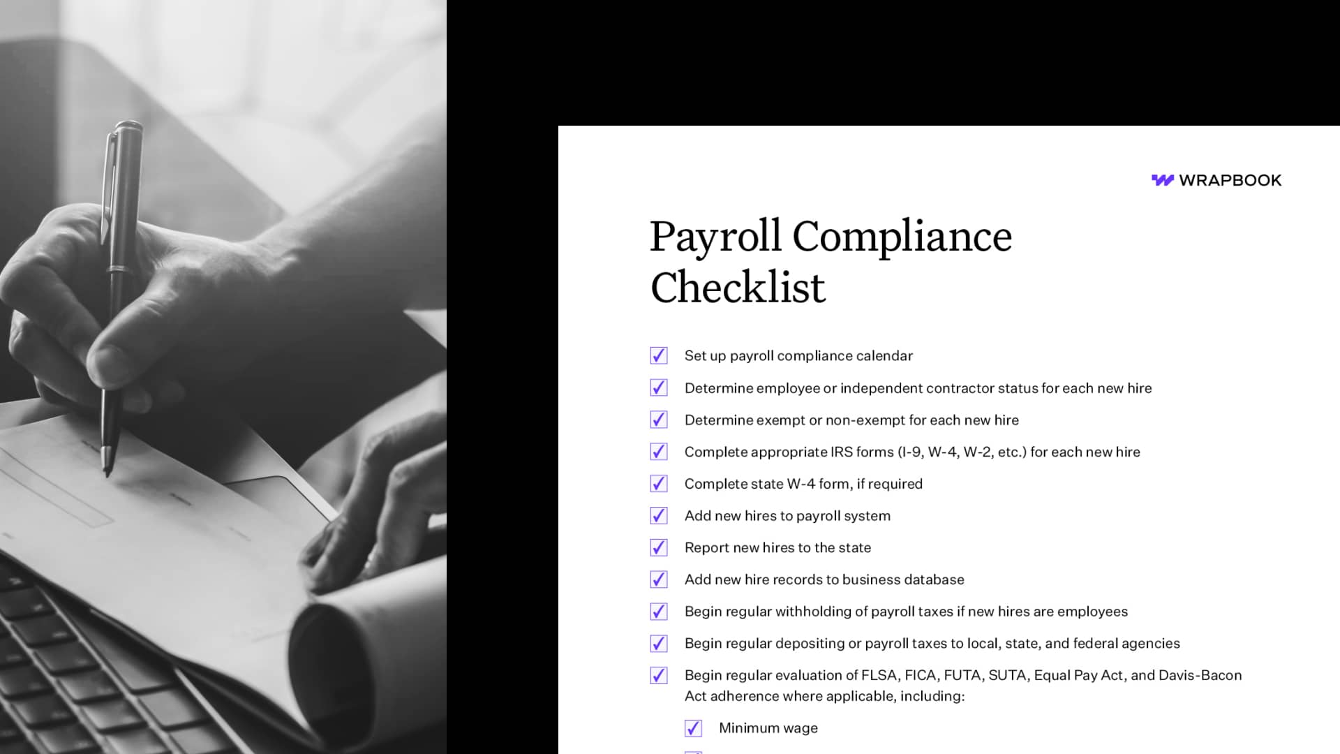 Download the Payroll Compliance Checklist Wrapbook